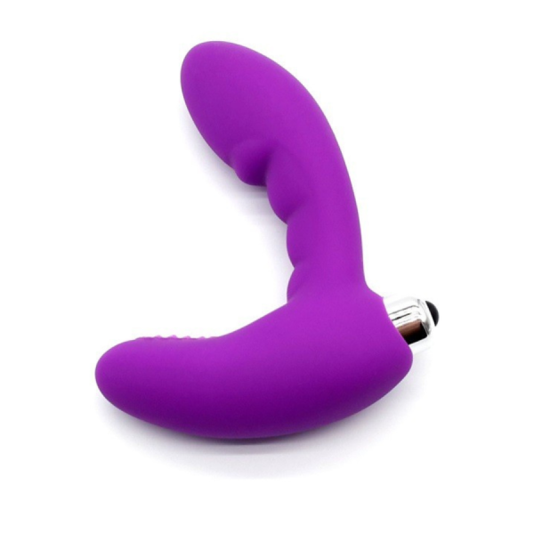 Vibromasseur anal violet stimulateur de prostate Pocket Pleasure + 1 dosette lubrifiant